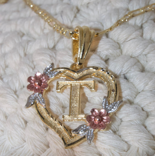 T Heart Necklace